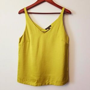 Banana Republic Silky Chartreuse Tank